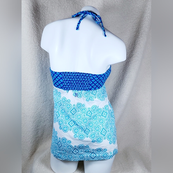 2 Vintage Roxy Tank Tops Blue and White Size Large - Picture 5 of 16